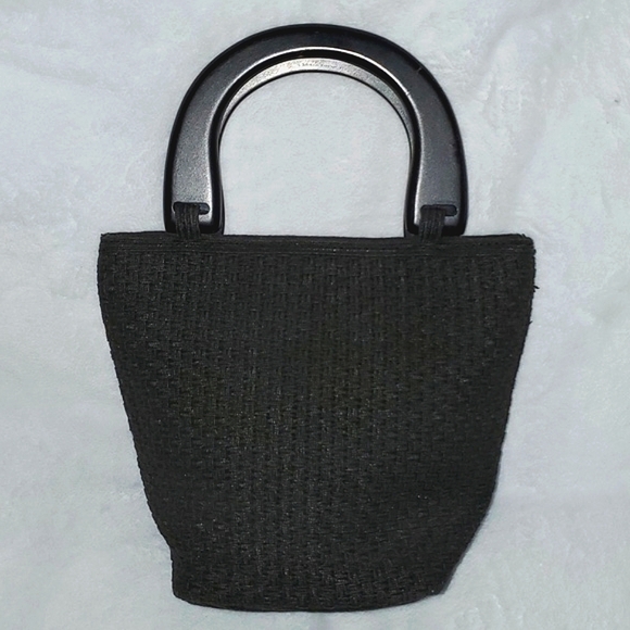 Talbots Dual Top Handle Woven Mini Tote - Picture 3 of 14